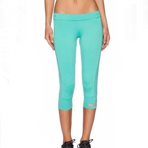 adidas Stella McCartney Teal Aqua Capri Leggings Size Small
